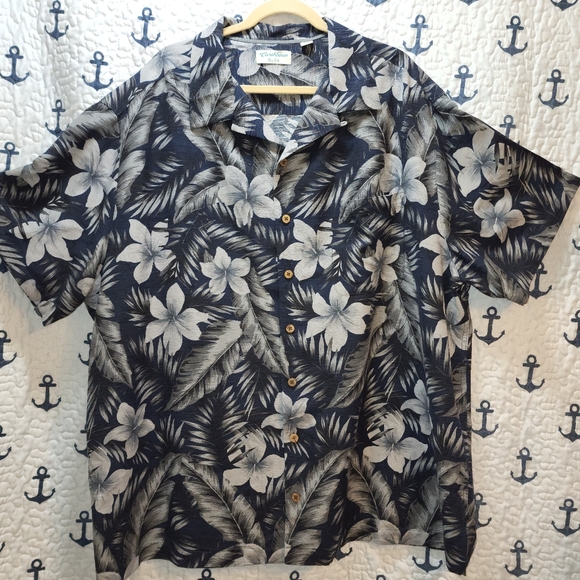 Caribbean Pure Silk Other - 100% Silk Hawaiian Men's Shirt Size 3X